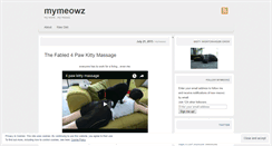 Desktop Screenshot of mymeowz.wordpress.com