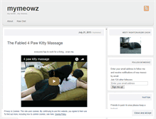 Tablet Screenshot of mymeowz.wordpress.com