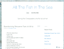 Tablet Screenshot of allthefishinthesea.wordpress.com