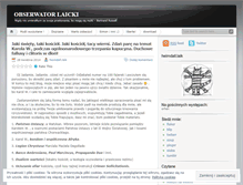 Tablet Screenshot of obserwatorlaicki.wordpress.com