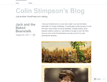 Tablet Screenshot of colinstimpson.wordpress.com