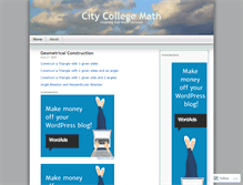 Tablet Screenshot of citycollegemath.wordpress.com