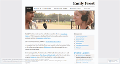 Desktop Screenshot of emilymfrost.wordpress.com