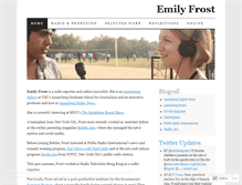 Tablet Screenshot of emilymfrost.wordpress.com