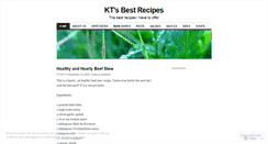 Desktop Screenshot of ktsrecipes.wordpress.com