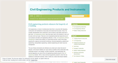 Desktop Screenshot of engineeringproducts.wordpress.com