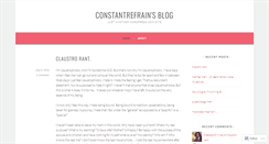 Desktop Screenshot of constantrefrain.wordpress.com