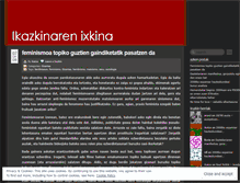 Tablet Screenshot of ikatza.wordpress.com