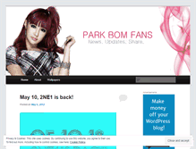 Tablet Screenshot of parkbomfans.wordpress.com