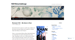 Desktop Screenshot of 1001filmschallenge.wordpress.com