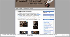 Desktop Screenshot of elzumbidodelmosquito.wordpress.com