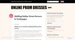 Desktop Screenshot of onlinepromdresses.wordpress.com