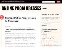 Tablet Screenshot of onlinepromdresses.wordpress.com