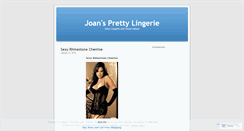 Desktop Screenshot of joansprettylingerie.wordpress.com