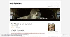 Desktop Screenshot of newtoseattle.wordpress.com