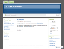 Tablet Screenshot of lulunewsletter.wordpress.com