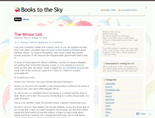 Tablet Screenshot of bookssky.wordpress.com