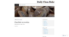 Desktop Screenshot of dailyclambake.wordpress.com