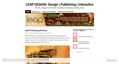 Desktop Screenshot of leapdesign.wordpress.com