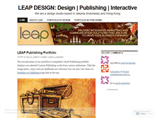 Tablet Screenshot of leapdesign.wordpress.com