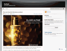 Tablet Screenshot of 4urhair.wordpress.com
