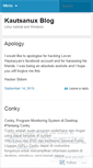 Mobile Screenshot of kautsarnux.wordpress.com