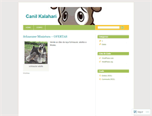 Tablet Screenshot of canilkalahari.wordpress.com