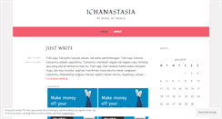 Desktop Screenshot of ichanastasia.wordpress.com