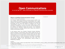 Tablet Screenshot of opencommunications.wordpress.com