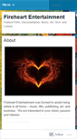 Mobile Screenshot of fireheartentertainment.wordpress.com