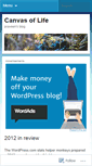 Mobile Screenshot of canvasoflife.wordpress.com