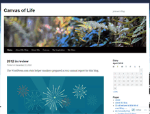 Tablet Screenshot of canvasoflife.wordpress.com