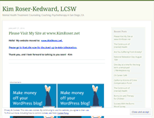 Tablet Screenshot of kimroserlcsw.wordpress.com