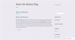Desktop Screenshot of adserving.bancdebinaryfaq.wordpress.com