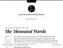 Tablet Screenshot of leighrighton.wordpress.com