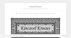Desktop Screenshot of kincavelkrosses.wordpress.com
