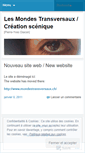 Mobile Screenshot of mondestransversaux.wordpress.com