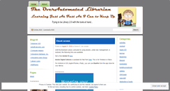 Desktop Screenshot of overautomatedlibrarian.wordpress.com