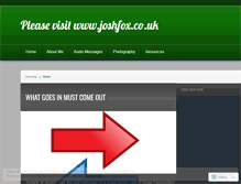 Tablet Screenshot of joshjfox.wordpress.com