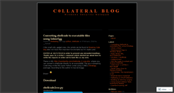 Desktop Screenshot of c0llateral.wordpress.com