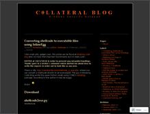 Tablet Screenshot of c0llateral.wordpress.com