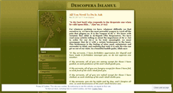 Desktop Screenshot of islaminromania.wordpress.com