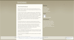 Desktop Screenshot of eternalsentiment.wordpress.com