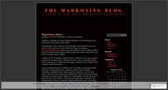 Desktop Screenshot of markoting.wordpress.com