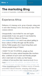Mobile Screenshot of markoting.wordpress.com