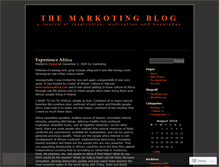 Tablet Screenshot of markoting.wordpress.com