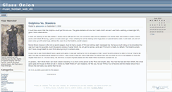 Desktop Screenshot of glassonion.wordpress.com