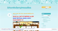 Desktop Screenshot of ibhonkkdiempiressallies.wordpress.com