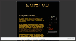 Desktop Screenshot of kingdomlive.wordpress.com