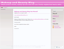 Tablet Screenshot of makeupandbeautyblog.wordpress.com